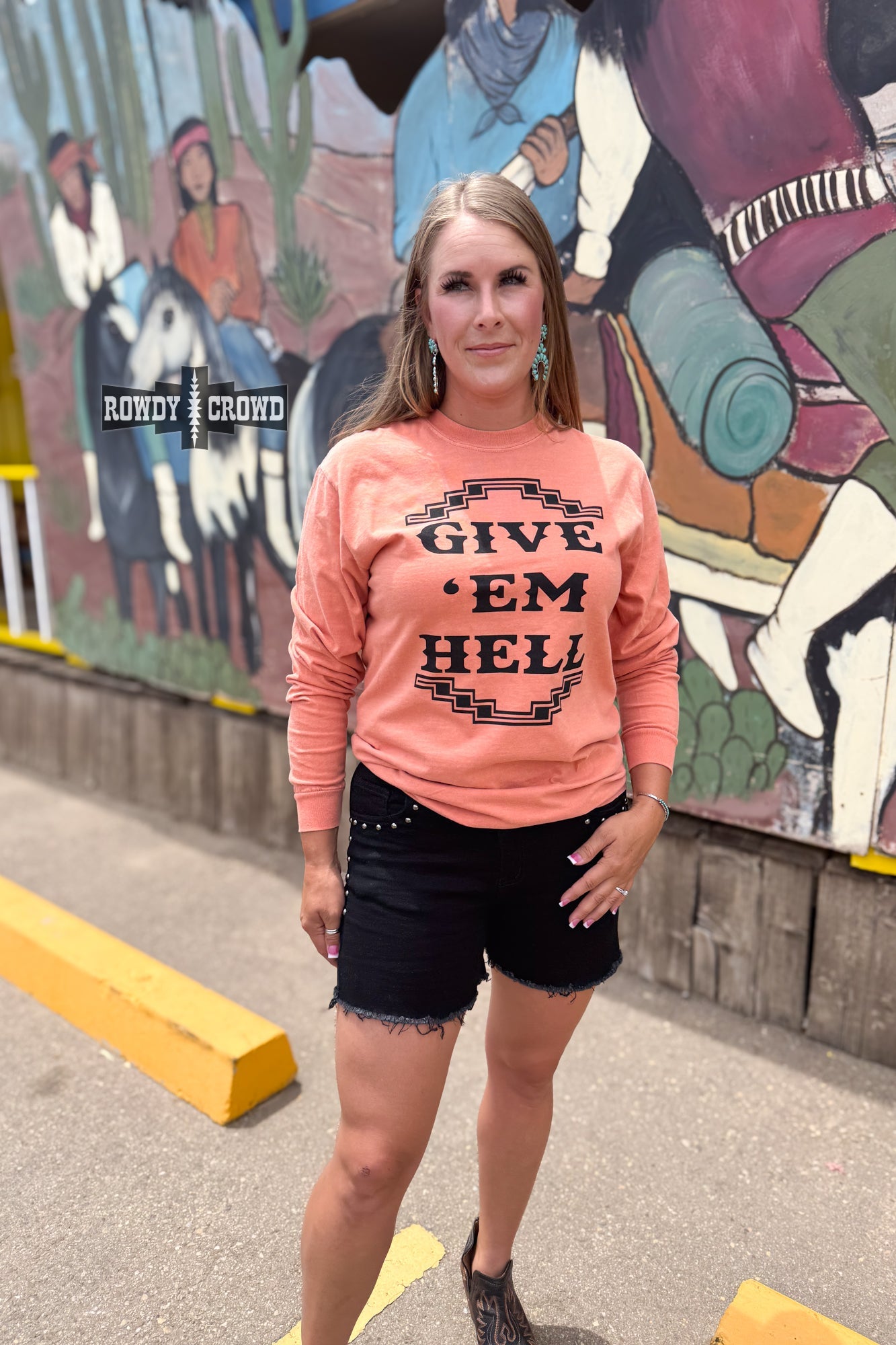 Give 'Em Hell Long Sleeve Tee