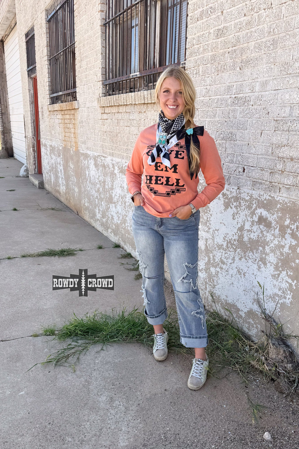 Give 'Em Hell Long Sleeve Tee