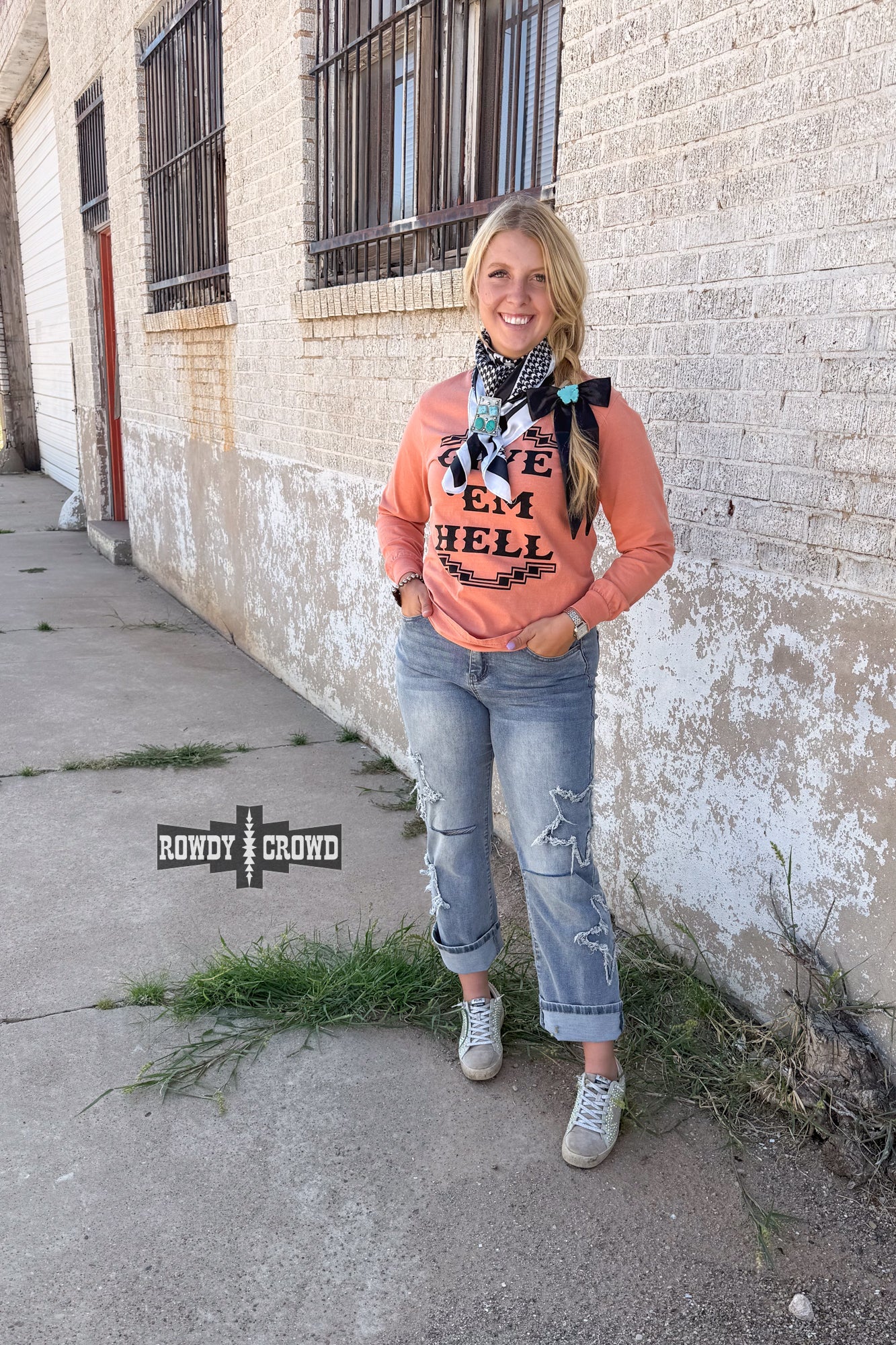 Give 'Em Hell Long Sleeve Tee